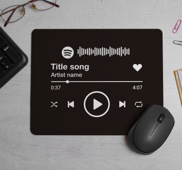 Alfombrilla ratón con nombre de Spotify - TenVinilo