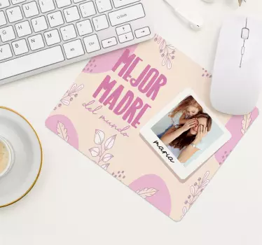 Alfombrilla ratón personalizable la mejor madre - TenVinilo
