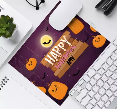 Mouse pad navidad tema de halloween feliz - TenVinilo