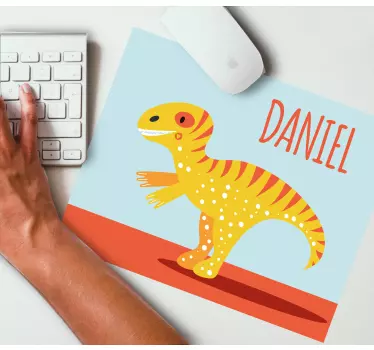 Mouse pad original personaje de dinosaurio colorido - TenVinilo