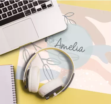 Mouse pad personalizable acento de nombre personalizado - TenVinilo