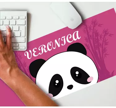 Mouse pad personalizable cara de panda - TenVinilo