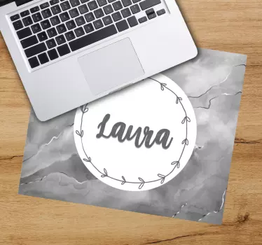 Mouse pad personalizable círculo elegante personalizado - TenVinilo
