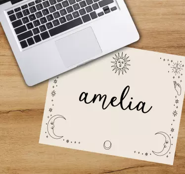 Mouse pad personalizable con personalización celestial - TenVinilo