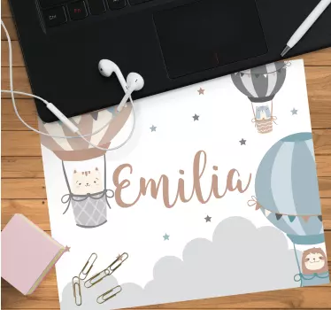 Mouse pad personalizable globos aerostáticos - TenVinilo
