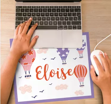 Mouse pad personalizable globos de aire coloridos - TenVinilo