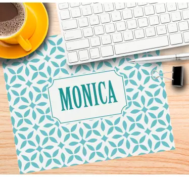 Mouse pad personalizable nombre elegante - TenVinilo