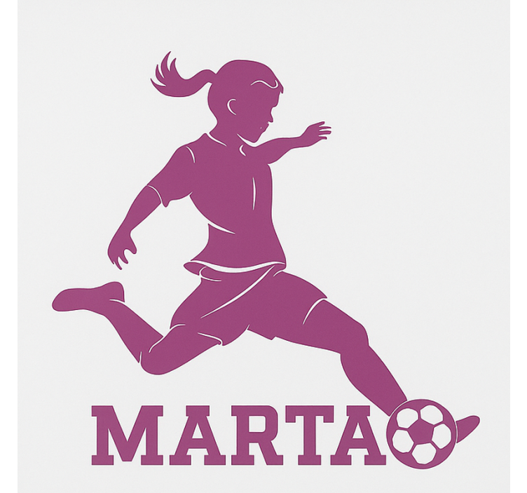 Cortina roller infantil jugadora de fútbol - TenVinilo