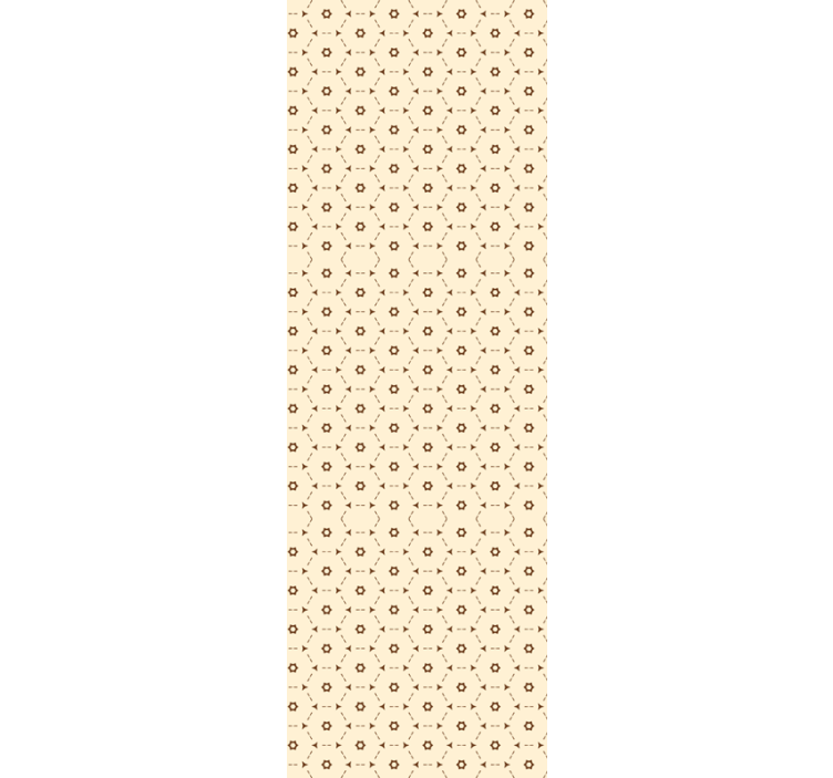 Cortina roller despacho patrón hexagonal abstracto - TenVinilo