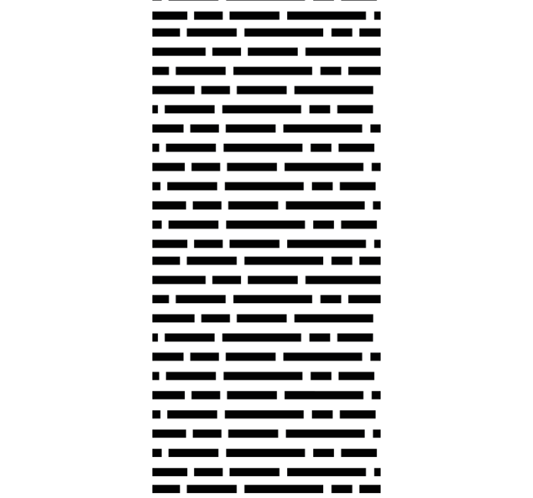 Cortina roller cocina rectángulos blanco y negro nórdicos - TenVinilo