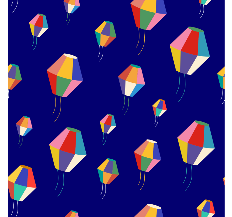 Cortina roller infantil globos aerostáticos - TenVinilo