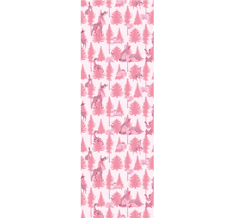 Cortina roller infantil reno rosa hermoso - TenVinilo