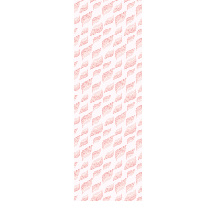 Cortina roller infantil patrón de conchas rosa trendy - TenVinilo