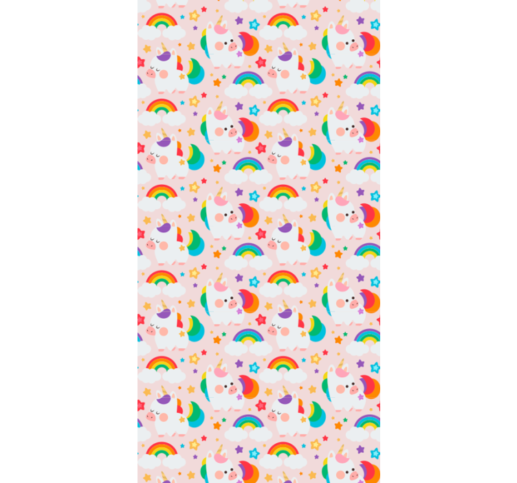 Cortina roller infantil caballos coloridos - TenVinilo