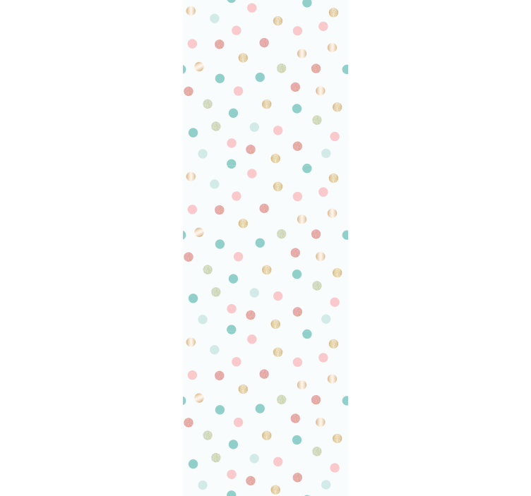 Cortina roller infantil patrón de lunares confetti brillante - TenVinilo