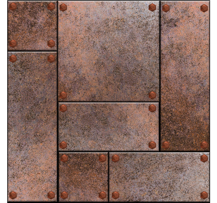 Cortina roller juvenil placas metálicas - TenVinilo