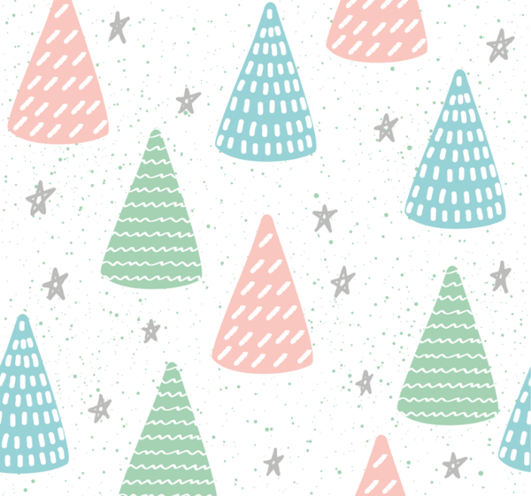 Cortina roller juvenil estrellas y troncos grises - TenVinilo