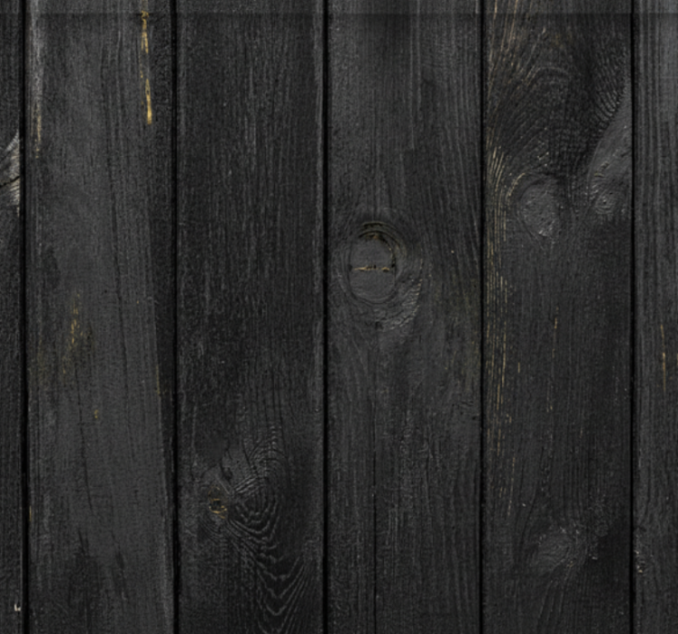 Cortina roller textura tablones de madera ébano quemado - TenVinilo