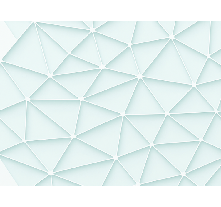 Cortina roller azul diseño de triángulos abstractos - TenVinilo