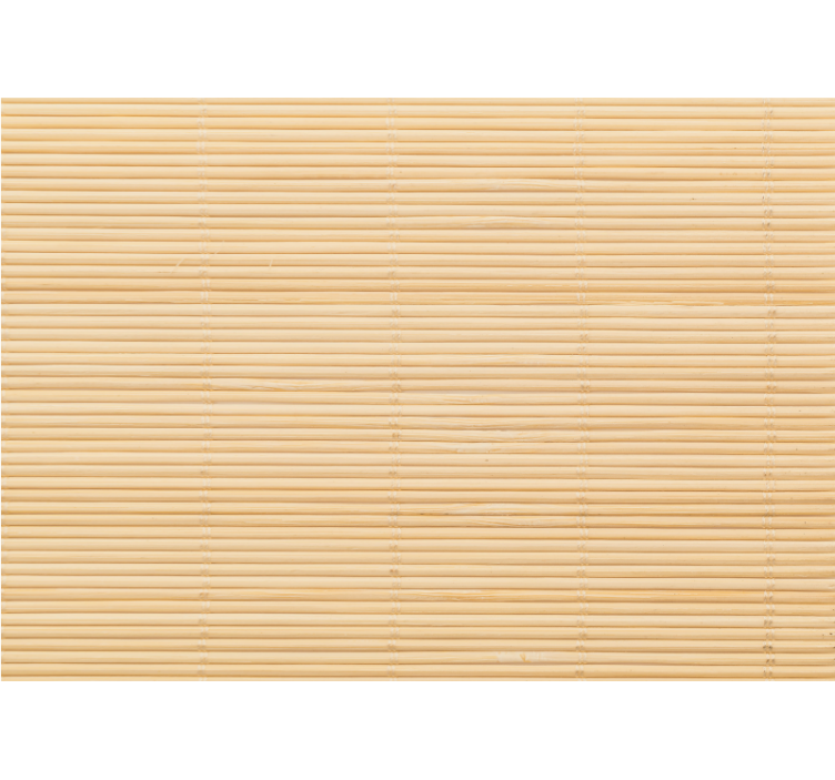 Cortina roller beige patrón imitación bambú - TenVinilo