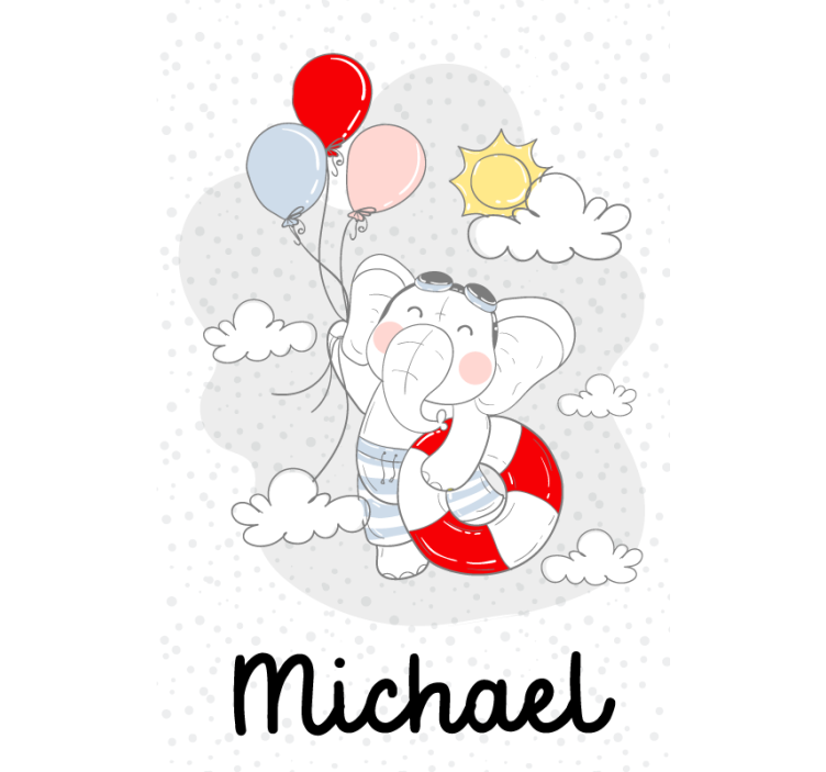 Cortina roller personalizable elefante personalizable - TenVinilo