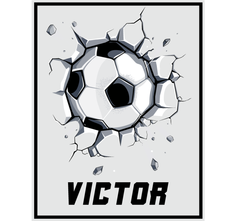 Estor enrollable infantil pelota 3D con nombre - TenVinilo