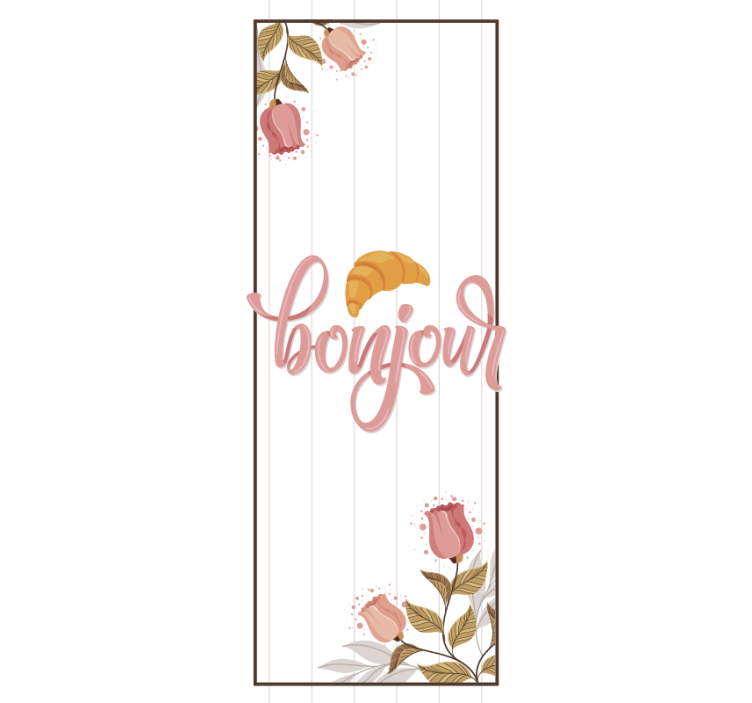 Estor cocina Diseño con un croissant - TenVinilo