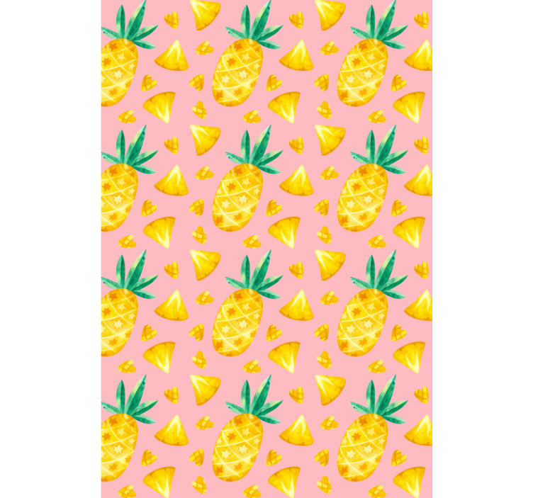 Cortina roller frutas delicia con estampado de piña - TenVinilo