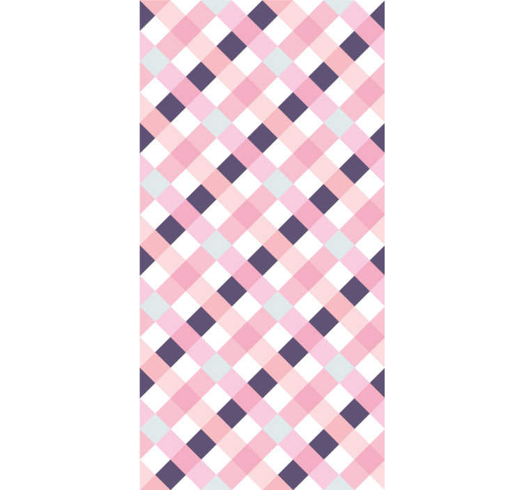 Cortina roller moderno armonía de patrones de diamantes - TenVinilo