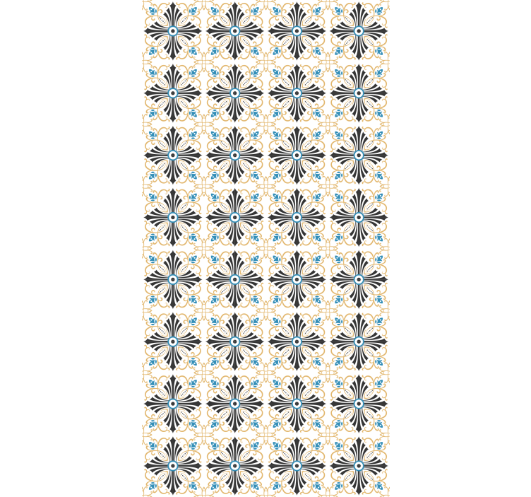 Cortina roller cocina elegante motivo botánico - TenVinilo