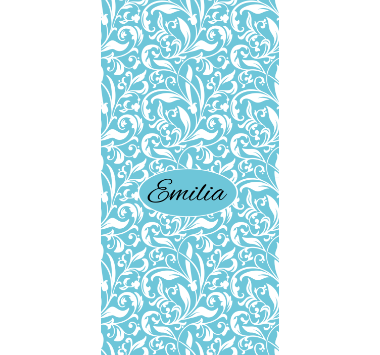 Cortina roller floral motivo de flores personalizadas - TenVinilo
