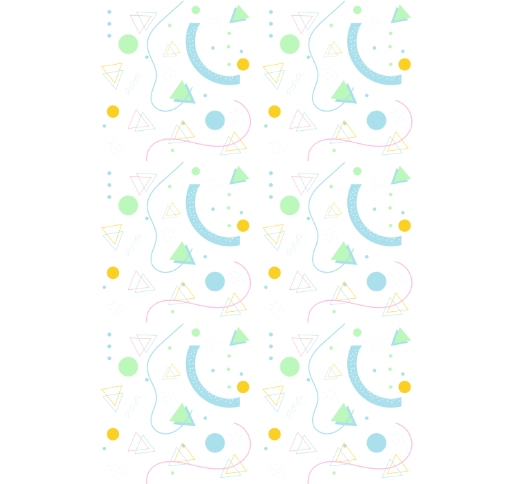 Cortina roller moderno matriz de formas geométricas - TenVinilo