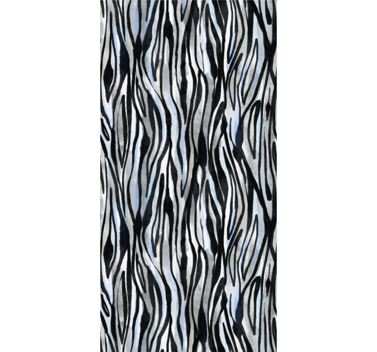 Cortina roller textura rayas de cebra abstractas - TenVinilo