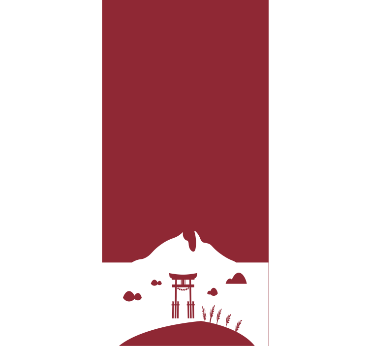 Cortina roller escena de la puerta de la montaña - TenVinilo