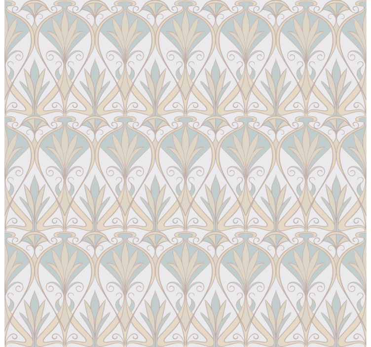 Cortina roller elegante motivo vegetal gris - TenVinilo