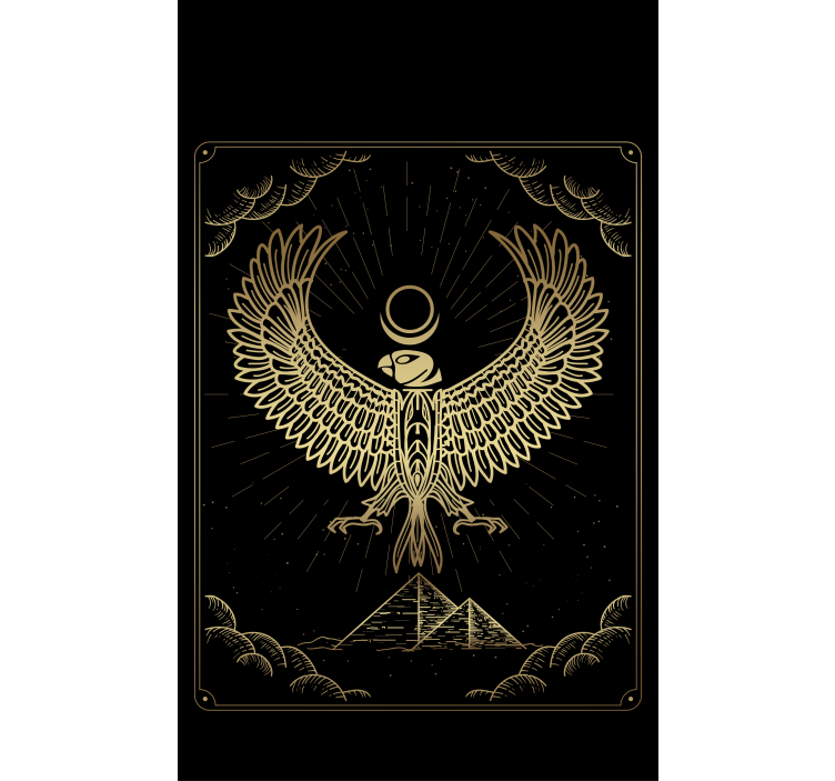 Cortina roller original símbolo del halcón dorado - TenVinilo