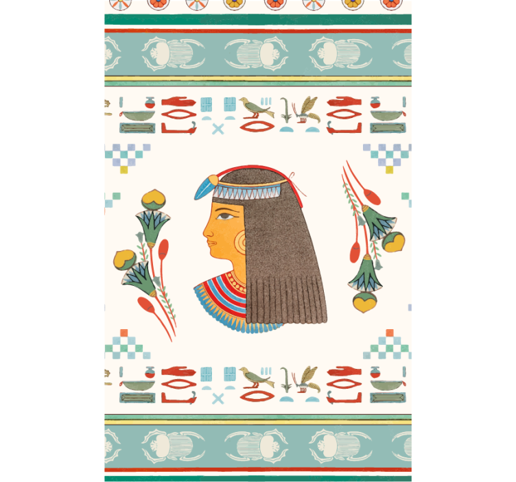 Cortina roller TV arte de la reina del antiguo egipto - TenVinilo