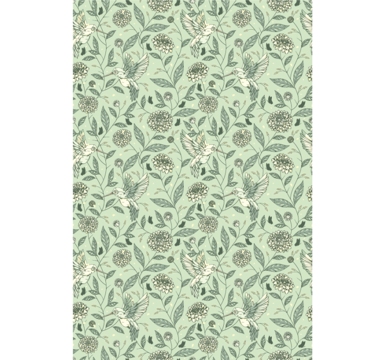 Cortina roller flores encantador diseño floral - TenVinilo