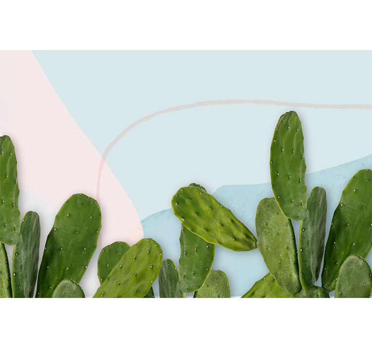 Estor enrollable cactus para baño estilo Kawaii - TenVinilo