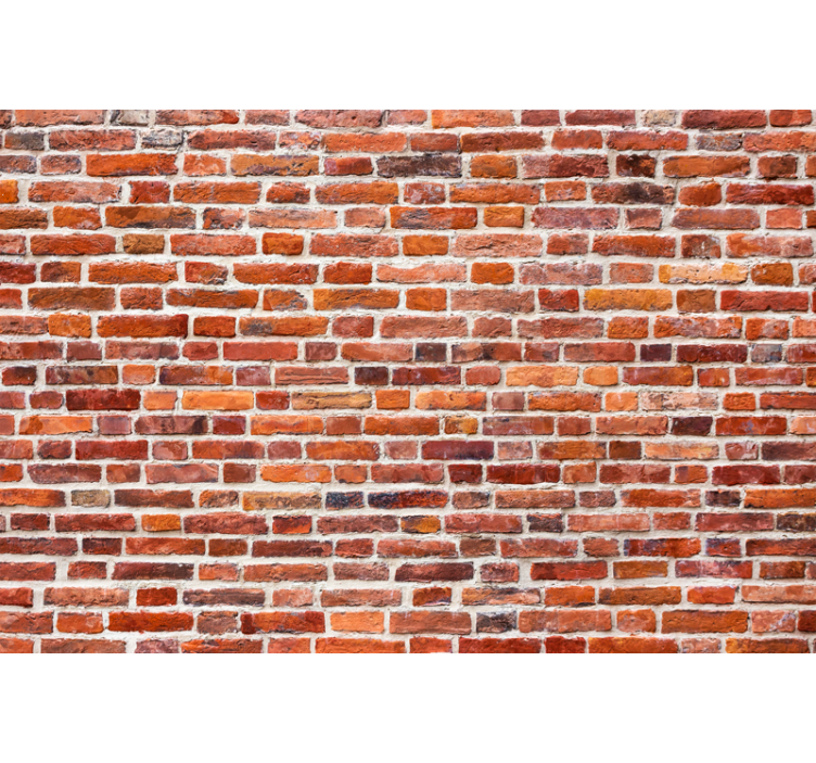 Cortina roller textura patrón de ladrillo rústico - TenVinilo