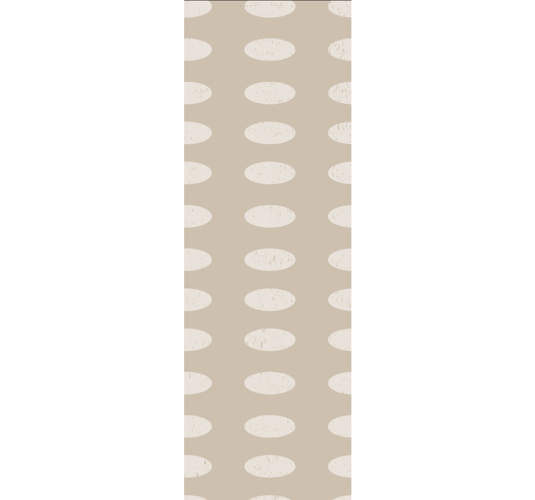 Cortina roller textura contraste de patrón ovalado - TenVinilo