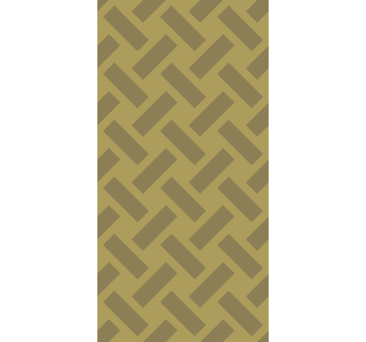 Cortina roller verde bloques geométricos - TenVinilo