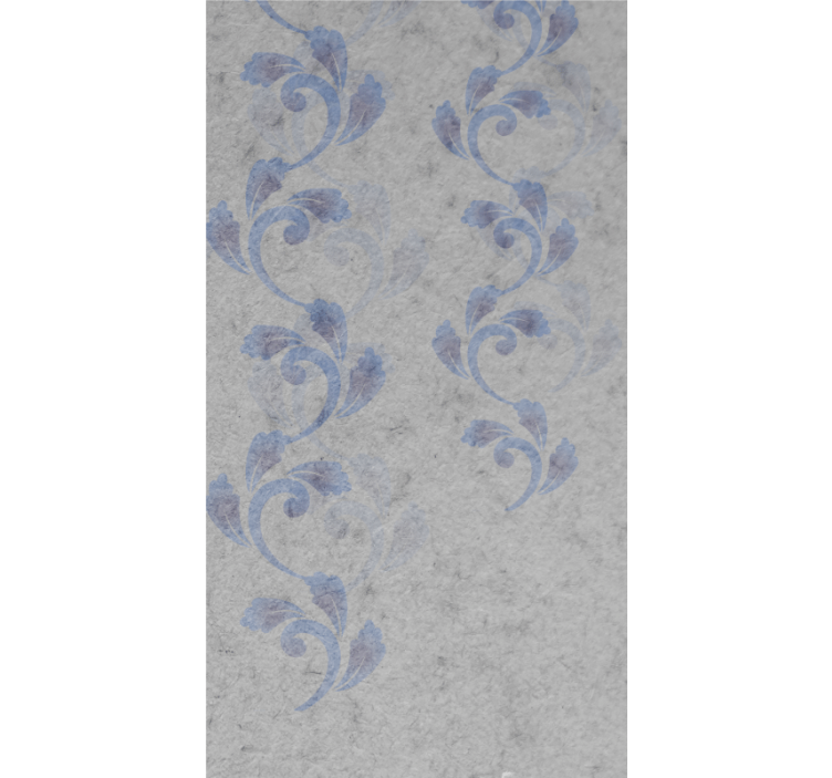 Cortina roller flores tema botánico ascendente - TenVinilo