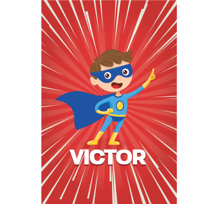Estor personalizable súper niño - TenVinilo