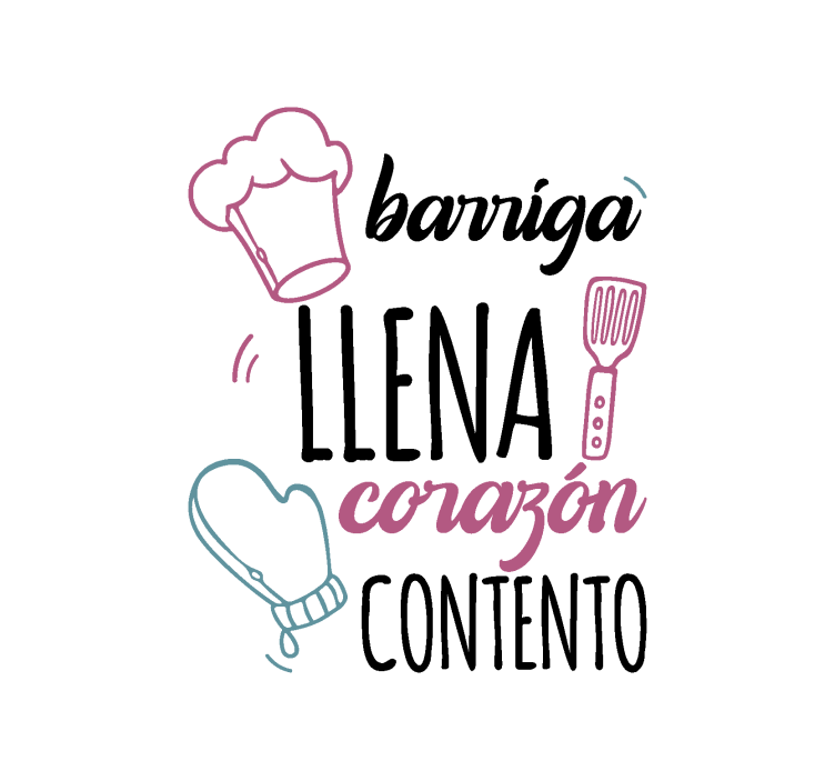 Cortina roller divertida cita de comida - TenVinilo