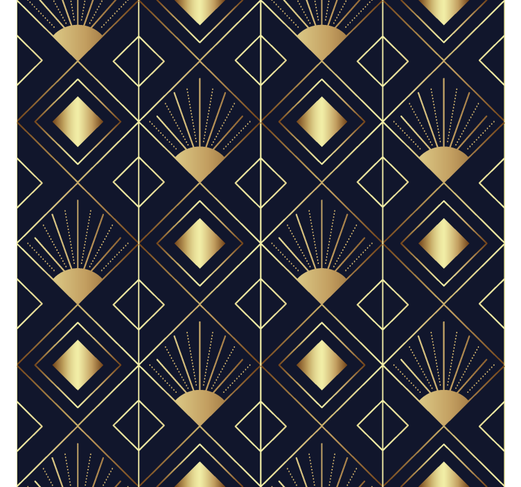 Cortina roller elegante estilo art déco - TenVinilo