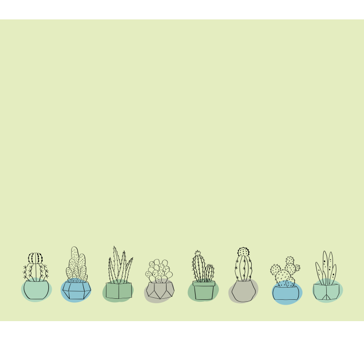 Cortina roller cactus bígaro verde - TenVinilo