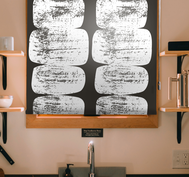 Cortina roller textura pinceladas abstractas - TenVinilo