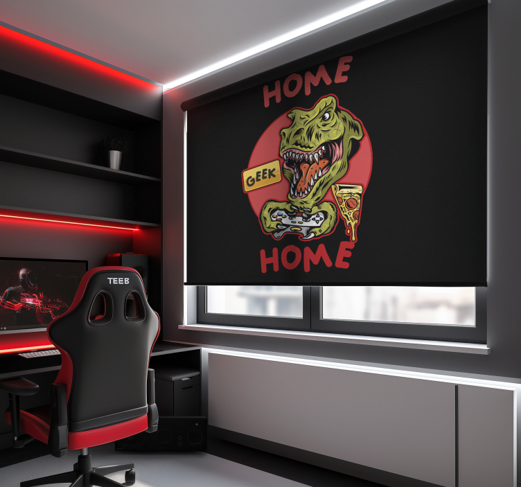 Estor enrollable gamer "Home geek home" - TenVinilo