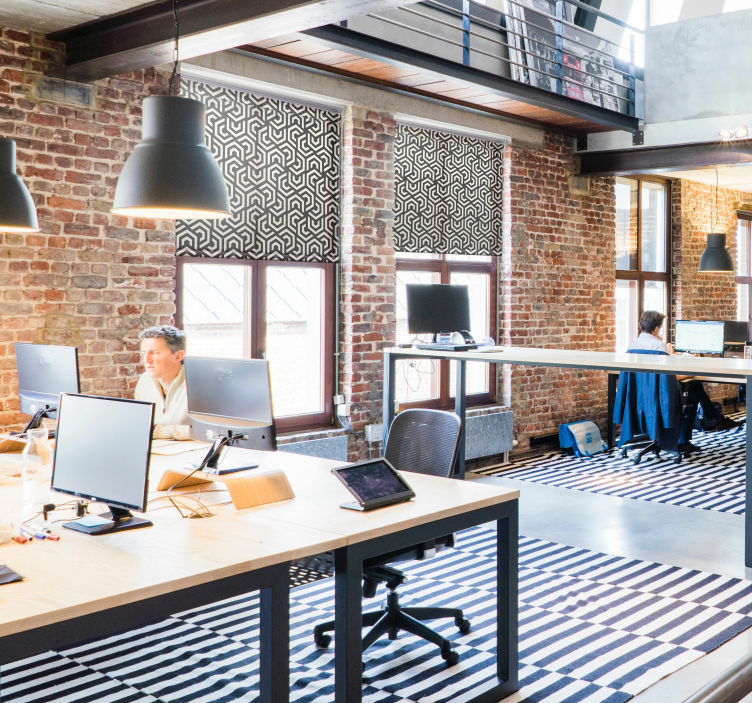 Estor estilo moderno patrón hipnótico - TenVinilo